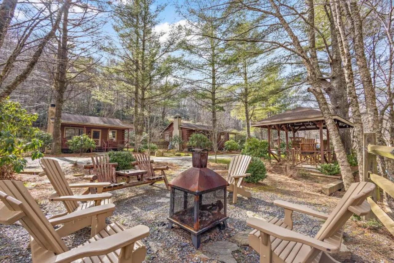 Log Cabin On Peaceful River Blowing Rock Kültér fotó