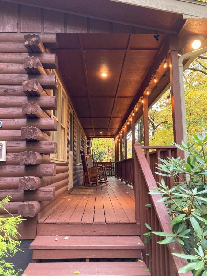 Log Cabin On Peaceful River Blowing Rock Kültér fotó